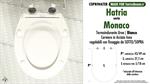 WC-Sitz MADE für wc MONACO HATRIA Modell. SOFT CLOSE. Typ COMPATIBLE. Economic