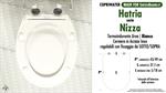 Abattant wc MADE pour NIZZA HATRIA modèle. SOFT CLOSE. Type COMPATIBLE