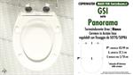 WC-Seat MADE for wc PANORAMA GSI model. SOFT CLOSE. Type COMPATIBLE. Cheap