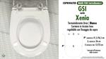 WC-Seat MADE for wc XENIA GSI model. SOFT CLOSE. PLUS Quality. Duroplast