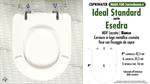 WC-Sitz MADE für wc ESEDRA IDEAL STANDARD Modell. Typ COMPATIBILE. MDF lackiert