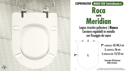WC-Sitz MADE für wc MERIDIAN NEW ROCA Modell. Typ GEWIDMETER