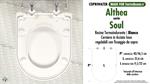 WC-Seat MADE for wc SOUL/ALTHEA model. Type DEDICATED. Thermosetting