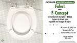 WC-Sitz MADE für wc F-CONCEPT FALERI Modell. Typ COMPATIBILE. Duroplast