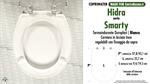 WC-Seat MADE for wc SMARTY HIDRA Model. Type COMPATIBILE. Duroplast
