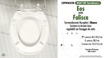 Abattant wc MADE pour FALISCA EOS modèle. Type COMPATIBILE. Duroplast