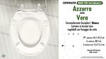 Abattant wc MADE pour VERA AZZURRA modèle. Type COMPATIBILE. Duroplast
