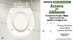 COPRIWATER per wc JUBILAEUM. AZZURRA. Ricambio COMPATIBILE. Duroplast