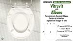 WC-Seat MADE for wc ALBANO VITRUVIT Model. Type COMPATIBILE. Duroplast