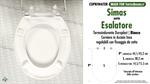 WC-Seat MADE for wc ESALATORE SIMAS Model. Type COMPATIBILE. Duroplast