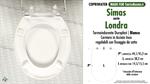 Abattant wc MADE pour LONDRA SIMAS modèle. Type COMPATIBILE. Duroplast