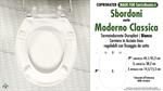 WC-Sitz MADE für wc MODERNO CLASSICA SBORDONI Modell. Typ COMPATIBILE. Duroplast