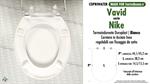 WC-Seat MADE for wc NIKE VAVID Model. Type COMPATIBILE. Duroplast