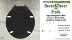 WC-Seat MADE for wc ETOILE DEVON&DEVON Model. BLACK. Type DEDICATED