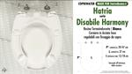 WC-Sitz für wc BEHINDERTER. HATRIA DISABILE HARMONY. Typ GEWIDMETER. Duroplast