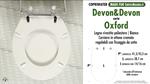 WC-Sitz MADE für wc OXFORD DEVON&DEVON Modell. Typ GEWIDMETER