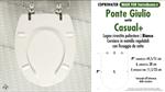 WC-Sitz für wc BEHINDERTER. PONTE GIULIO DISABILE CASUAL+. Typ GEWIDMETER