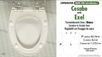 WC-Seat MADE for wc EXEL CESABO model. SOFT CLOSE. PLUS Quality. Duroplast