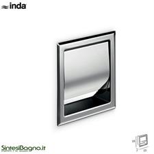 Built in paper holder with cover. Bathroom accessories INDA/HOTELLERIE Series