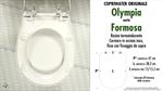 WC-Seat FORMOSA OLYMPIA model. Type ORIGINAL. Duroplast