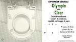 WC-Seat CLEAR OLYMPIA model. Type ORIGINAL. Duroplast