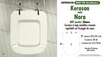 WC-Seat MADE for wc NORA KERASAN Model. Type COMPATIBILE. MDF lacquered
