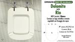 WC-Sitz MADE für wc RIO DOLOMITE Modell. Typ COMPATIBILE. MDF lackiert