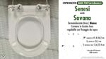 Abattant wc MADE pour SOVANA/SENESI modèle. PLUS Quality. Duroplast