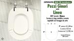 Abattant wc MADE pour LINEA POZZI GINORI modèle. Type COMPATIBILE. MDF laqué