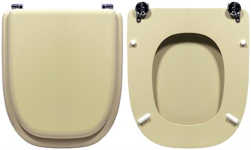 WC-Seat MADE for wc DUEMILA CESAME Model. CHAMPAGNE. Type DEDICATED
