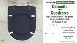 WC-Seat MADE for wc QUADRARCO DOLOMITE Model. NAVY BLUE. Type DEDICATED