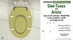 WC-Seat MADE for wc ARIETE/SIMI-TENAX Model. FERN. Type DEDICATED. Wood Covered