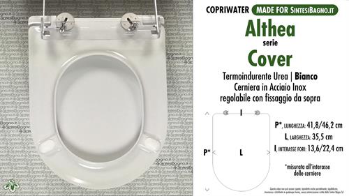 WC-Seat MADE for wc COVER ALTHEA model. PLUS Quality. Duroplast