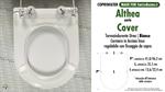 WC-Seat MADE for wc COVER ALTHEA model. SOFT CLOSE. PLUS Quality. Duroplast