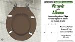 WC-Sitz MADE für wc ALBANO/VITRUVIT Modell. WALNUSS. Typ GEWIDMETER