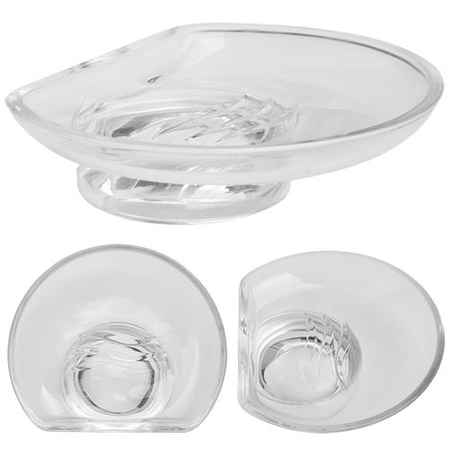 Extra clear transparent glass dish. INDA/EXPORT/COLORELLA Series