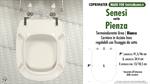 WC-Seat MADE for wc PIENZA SENESI model. Type DEDICATED. Cheap