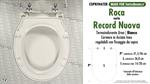 WC-Seat MADE for wc RECORD NUOVA ROCA model. Type COMPATIBLE. Cheap