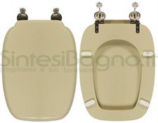 WC-Seat MADE for wc FIESTA CATALANO Model. CHAMPAGNE. Type DEDICATED