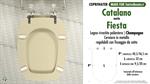 WC-Seat MADE for wc FIESTA CATALANO Model. CHAMPAGNE. Type DEDICATED