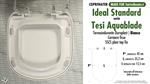 Abattant wc MADE pour TESI AQUABLADE IDEAL STANDARD modèle. SOFT CLOSE