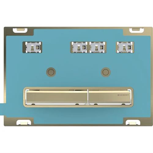 Geberit flush plate Sigma50. Brass. Customised. 115.672.00.2