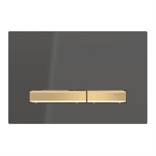 Geberit flush plate Sigma50. Brass. Black. 115.672.DW.2