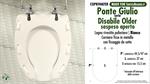 WC-Seat for wc DISABLED. PONTE GIULIO OLDER SOSPESO APERTO. “LIKE ORIGINAL”