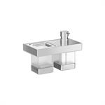 Washbasin set (soap dispenser with tumbler holder). Inda/INDISSIMA_Chrome Series
