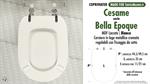 Abattant wc MADE pour BELLA EPOQUE CESAME modèle. Type COMPATIBILE. MDF laqué