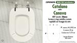 Abattant wc MADE pour CANOVA CATALANO modèle. Type COMPATIBILE. MDF laqué