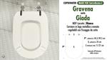 WC-Seat MADE for wc GIADA GRAVENA Model. Type COMPATIBILE. MDF lacquered