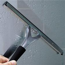 Chromed metal and rubber squeegee (hanger not included)