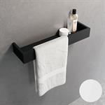 Towel holder with storage shelf. 60 cm. MATT WHITE